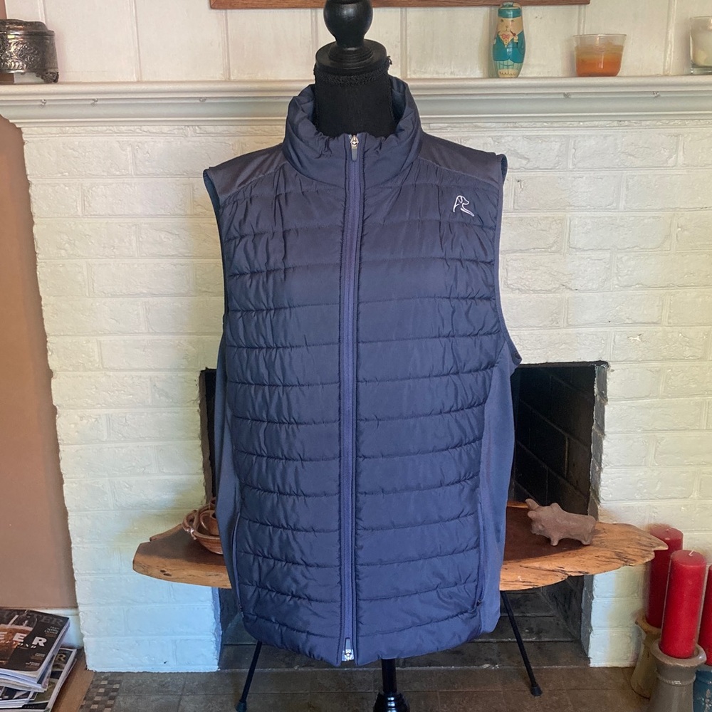 Rhoback Quilted Navy Blue Insulated Vest size XXL in new condition